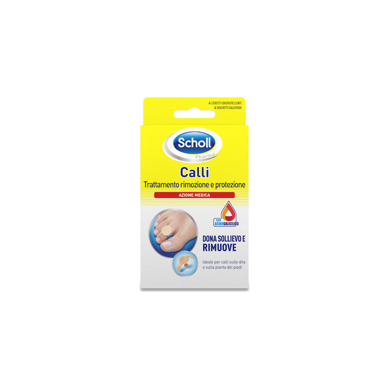 Scholl Σκληρύνσεις Αφαιρετικά Επιθέματα 4τμχ Scholl Σκληρύνσεις Αφαιρετικά Επιθέματα 4τμχ