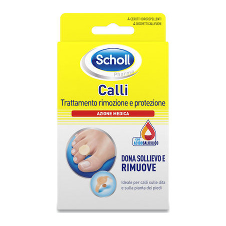 Scholl Σκληρύνσεις Αφαιρετικά Επιθέματα 4τμχ