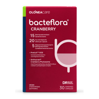Olonea BacteFlora Cranberry Πρεβιοτικά 30 κάψουλες