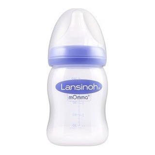 Lansinoh Γυάλινο Μπιμπερό με Θηλή Σιλικόνης 160ml