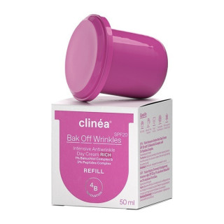 Clinea Bak Off Wrinkles Refill Rich Αντιγηραντική Κρέμα Προσώπου Ημέρας με SPF20 50ml