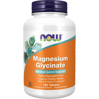Now Foods Magnesium Glycinate 180 ταμπλέτες