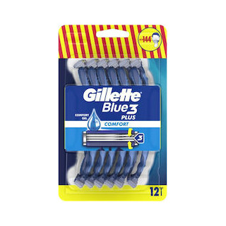 Gillette Blue3 Plus Comfort Ξυραφάκια μιας Χρήσης 12 Τεμάχια