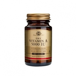 Solgar Vitamin A 5000iu Dry tabs 100 ταμπλέτες