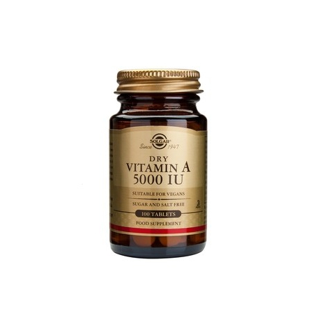 Solgar Vitamin A 5000iu Dry tabs 100 ταμπλέτες