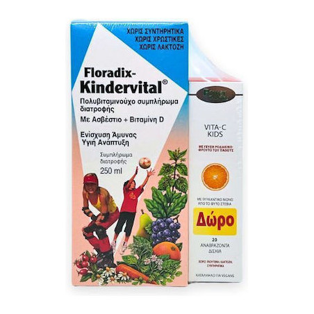 POWER HEALTH Floradix-Kindervital 250ml + Δώρο Vita-C Kids