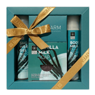 Bodyfarm Vanilla Milk Mini Σετ Περιποίησης με Aφρόλουτρο 50ml & Γαλάκτωμα Σώματος 50ml & Σαπούνι 150g