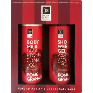 Bodyfarm Pomegranate Σετ Περιποίησης με Aφρόλουτρο 250ml & Γαλάκτωμα 250mL
