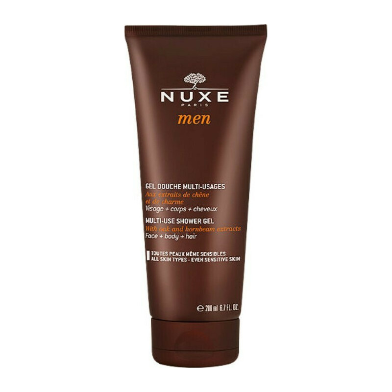 Nuxe Men Multi Use Shower Gel for Face, Body & Hair & All Skin Types 200ml Nuxe Men Multi Use Shower Gel for Face, Body & Hair & All Skin Types 200ml