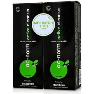 Frezyderm Υγρό Καθαρισμού Ac-Norm Active Cleanser για Λιπαρές Επιδερμίδες ( 2x200ml) 400ml