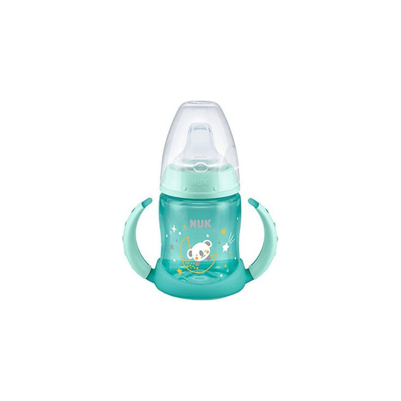 Nuk First Choice Night Εκπαιδευτικό Μπιμπερό Πλαστικό με Λαβές Πράσινο 6m+ 150ml Nuk First Choice Night Εκπαιδευτικό Μπιμπερό Πλαστικό με Λαβές Πράσινο 6m+ 150ml