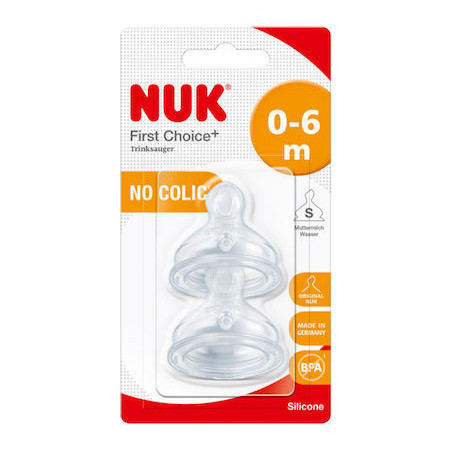 Nuk First Choice Θηλές από Σιλικόνη Μικρής Ροής 2τμχ