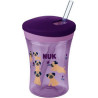 Nuk Παιδικό Ποτηράκι Action Cup από Πλαστικό Μωβ 230ml για 12m+