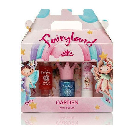 Garden Fairyland Box 3 with Nail Polish Betty 1, 7.5ml & Lip Oil Tutti Frutti 13ml & Lip Balm Strawberry 5.2g