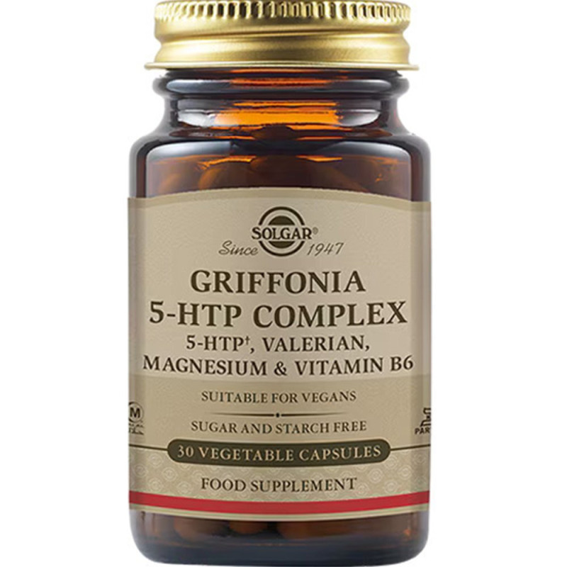 Solgar Griffonia 5-htp Complex 30 φυτικές κάψουλες Solgar Griffonia 5-htp Complex 30 φυτικές κάψουλες