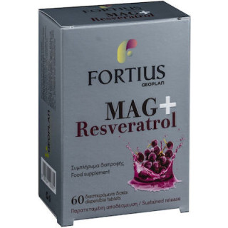 Geoplan Fortius Mag+ Resveratrol 60 διασπειρόμενα δισκία