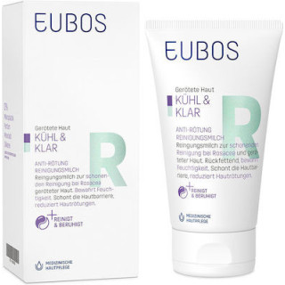 Eubos Γαλάκτωμα Καθαρισμού Cool & Calm Redness Relieving για Ευαίσθητες Επιδερμίδες 150ml