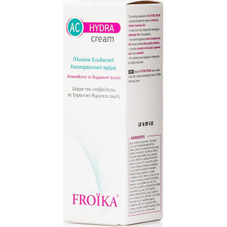 Froika AC Hydra 24ωρη Ενυδατική Κρέμα Προσώπου για Ευαίσθητες Επιδερμίδες κατά της Ακμής με Υαλουρονικό Οξύ 50ml