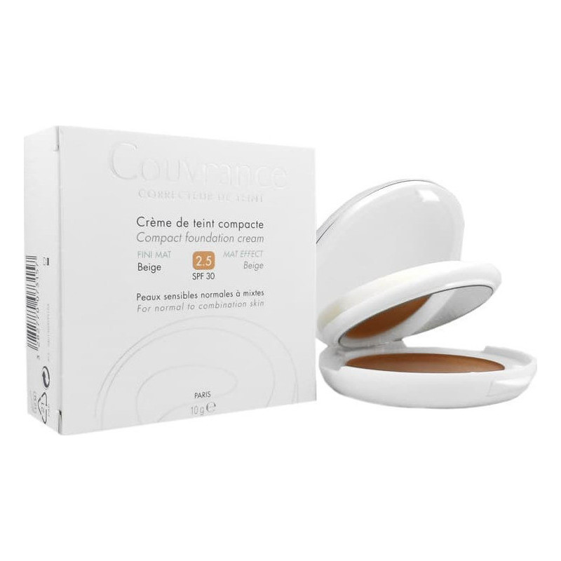 Avene Couvrance Mat Effect Cream Compact Make Up SPF30 2.5 Beige 10gr Avene Couvrance Mat Effect Cream Compact Make Up SPF30 2.5 Beige 10gr