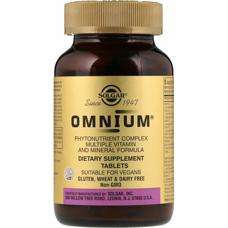 Solgar Omnium Βιταμίνη για Ενέργεια 30 ταμπλέτες Solgar Omnium Βιταμίνη για Ενέργεια 30 ταμπλέτες