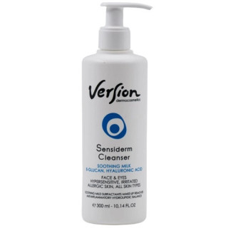 Version Sensiderm Γαλάκτωμα Καθαρισμού Προσώπου & Ματιών 300ml