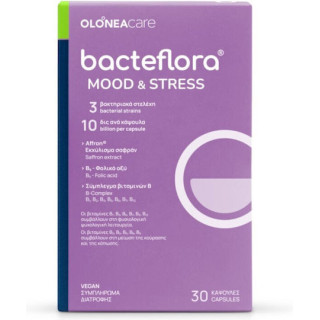 Olonea Bacteflora Mood & Stress Συμπλήρωμα για τη Διάθεση και το Stress 30 κάψουλες