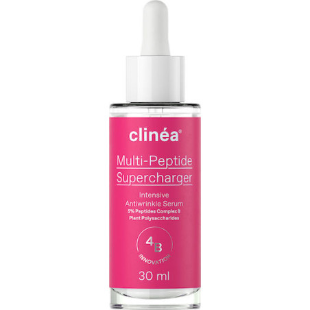 Clinea Multi-peptide Supercharger Ενυδατικό & Αντιγηραντικό Serum με Πεπτίδια & Υαλουρονικό Οξύ για Σύσφιξη & Αναζωογόνηση 30ml