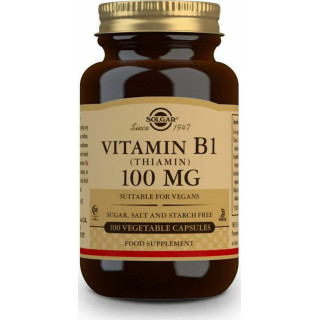 Solgar Vitamin B1 (Thiamin) Βιταμίνη για την Υγεία του Νευρικού Συστήματος 100mg 100 φυτικές κάψουλες