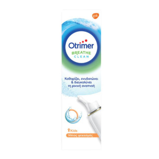 Haleon Otrimer Breathe Clean Kids Φυσικό Ισότονο Διάλυμα Θαλασσινού Νερού, Ήπιος Ψεκασμός για Βρέφη και Παιδιά 100ml