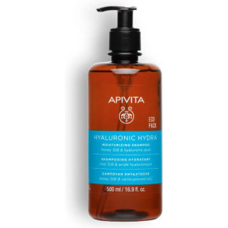 Apivita Hyaluronic Hydra Σαμπουάν Ενυδάτωσης με Υαλουρονικό & Μέλι, 500ml