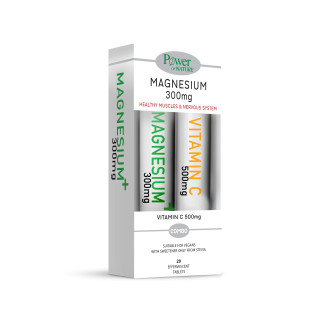Power Health Magnesium 300mg & Vitamin C 500mg with Stevia 20+20eff.tabs