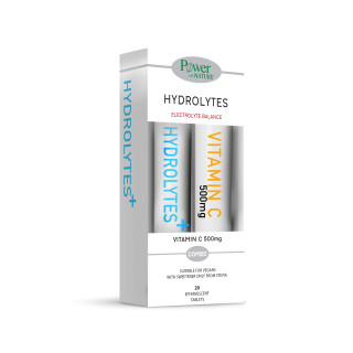 Power Health Hydrolytes + Vitamin C 500mg 2 x 20 αναβράζοντα δισκία