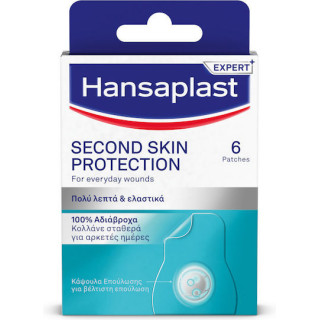 Hansaplast Αδιάβροχα Αυτοκόλλητα Επιθέματα Second Skin Protection 6τμχ