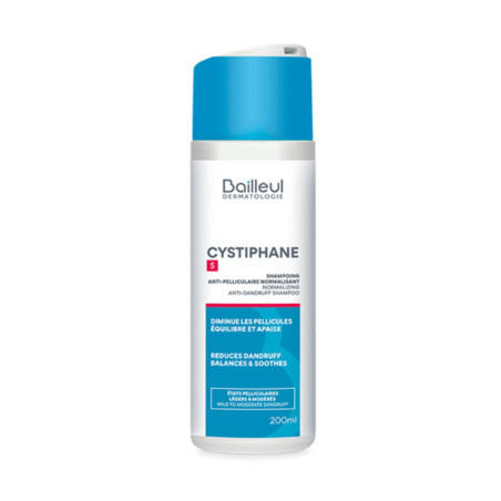 Bailleul Cystiphane Normalizing Anti-Dandruff Shampoo S 200ml - Αντιπιτυριδικό Ρυθμιστικό Σαμπουάν