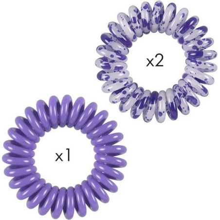 Invisibobble Original Alegria The Great Escape 3τμχ Σπιράλ Λαστιχάκια Μωβ