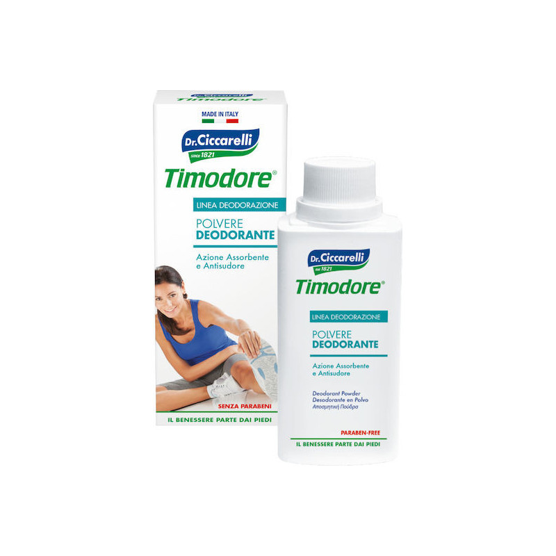 L'Officinale del Dottor Ciccarelli Timodore Αποσμητικό σε Πούδρα για Μύκητες Ποδιών 75gr L'Officinale del Dottor Ciccarelli Timodore Αποσμητικό σε Πούδρα για Μύκητες Ποδιών 75gr