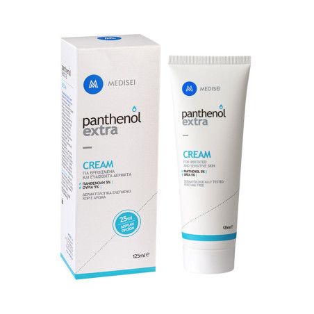 Medisei Panthenol Extra Ενυδατική Κρέμα Ανάπλασης με Ουρία για Ευαίσθητες Επιδερμίδες 125ml