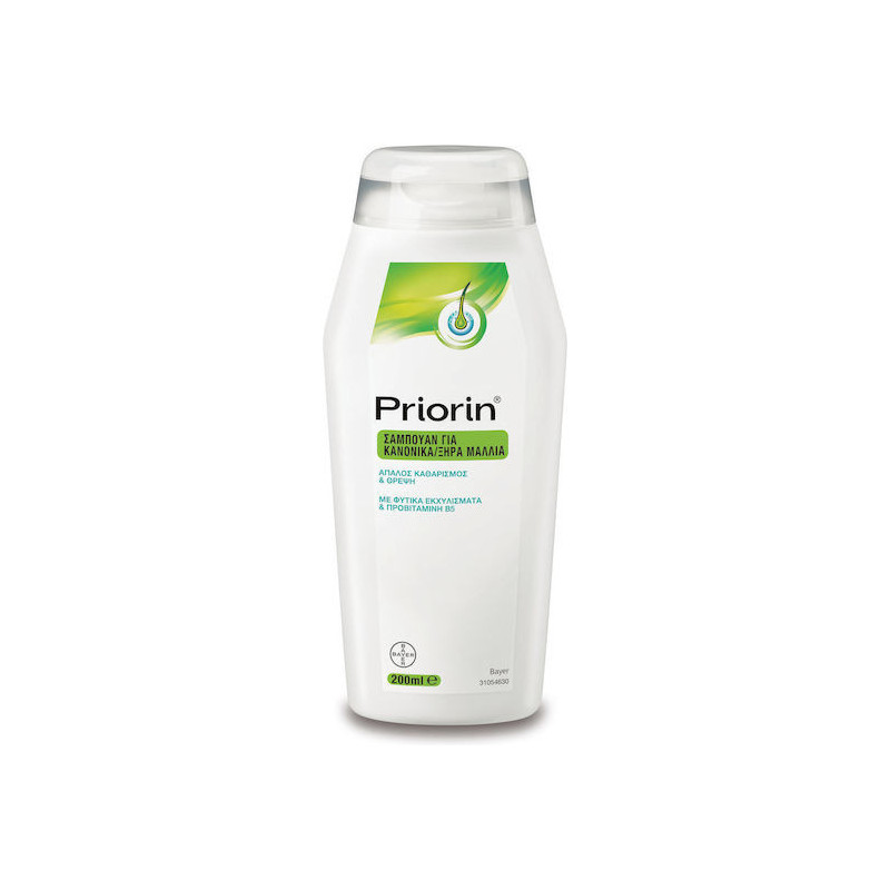 Bayer Priorin Σαμπουάν για Κανονικά Ξηρά Μαλλιά 200ml Bayer Priorin Σαμπουάν για Κανονικά Ξηρά Μαλλιά 200ml