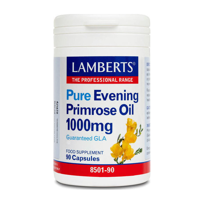 Lamberts Pure Evening Primrose Oil 1000mg Συμπλήρωμα για την Εμμηνόπαυση 90 κάψουλες Lamberts Pure Evening Primrose Oil 1000mg Συμπλήρωμα για την Εμμηνόπαυση 90 κάψουλες