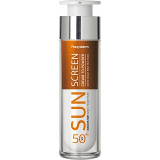 Frezyderm Sun Screen Cream-to-Powder Αντηλιακό Προσώπου SPF50+ 50ml