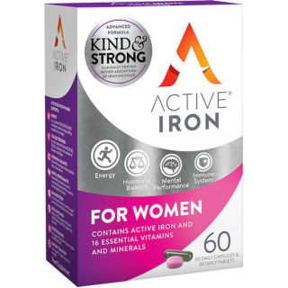 Bionat Active Iron For Women 30 ταμπλέτες 30 κάψουλες