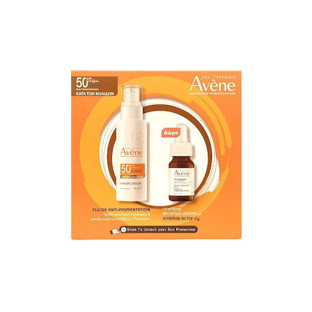 Avene Eau Thermale Promo Set Anti-Pigmentation SPF50+ Fluide 40ml & Avene Vitamin Activ C Serum