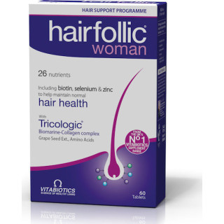 Vitabiotics Hairfollic Woman Ειδικό Συμπλήρωμα Διατροφής 60 ταμπλέτες