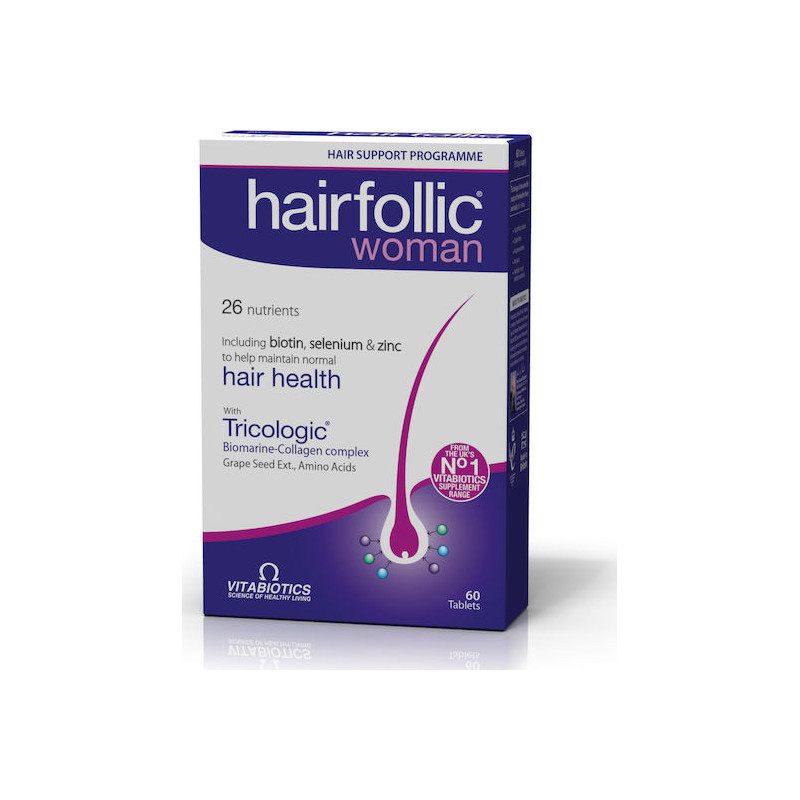 Vitabiotics Hairfollic Woman Ειδικό Συμπλήρωμα Διατροφής 60 ταμπλέτες Vitabiotics Hairfollic Woman Ειδικό Συμπλήρωμα Διατροφής 60 ταμπλέτες