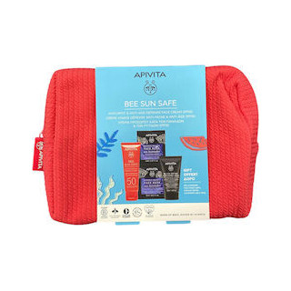 Apivita Promo Bee Sun Safe Anti-spot & Anti-age Face Cream SPF50 (50ml) & Δώρο Μάσκες και Καθαριστικό Προσώπου