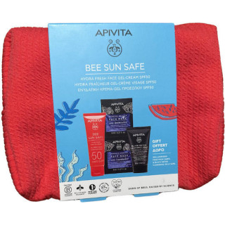 Apivita Promo Bee Sun Safe Hydra Fresh Face Gel - Cream SPF50 (50ml) & Δώρο Μάσκες και Καθαριστικό Προσώπου