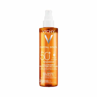 Vichy Capital Soleil Cell Protect Invisible Αδιάβροχο Αντηλιακό Λάδι Προσώπου και Σώματος SPF50 σε Spray 200ml