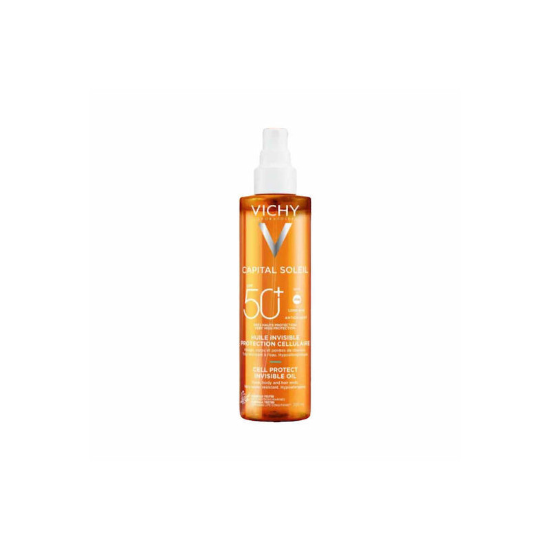 Vichy Capital Soleil Cell Protect Invisible Αδιάβροχο Αντηλιακό Λάδι Προσώπου και Σώματος SPF50 σε Spray 200ml Vichy Capital Soleil Cell Protect Invisible Αδιάβροχο Αντηλιακό Λάδι Προσώπου και Σώματος SPF50 σε Spray 200ml