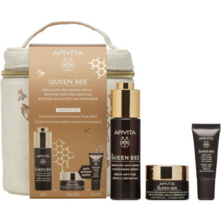 Apivita Promo Queen Bee Absolute Anti Aging & Redefining Serum (30ml), Light Cream (15ml) & Eye Cream (5ml)