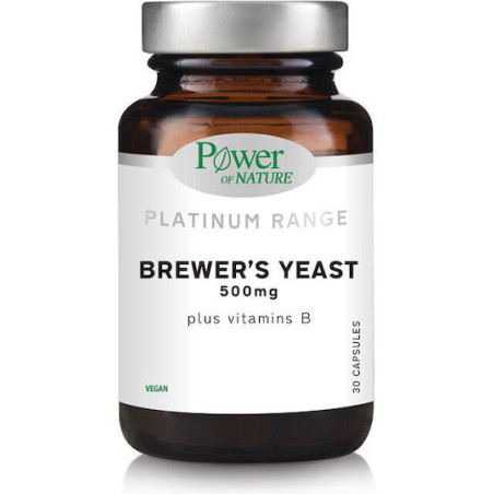 Power Of Nature Platinum Range Brewer's Yeast 500mg Μαγιά Μπύρας 30 κάψουλες